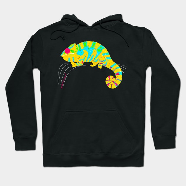 Panther chameleon (Furcifer pardalis) Hoodie by Namwuob